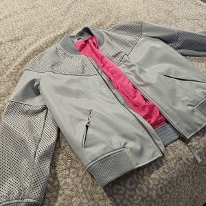 Top Shop Women Laser Cut bomber Jacket